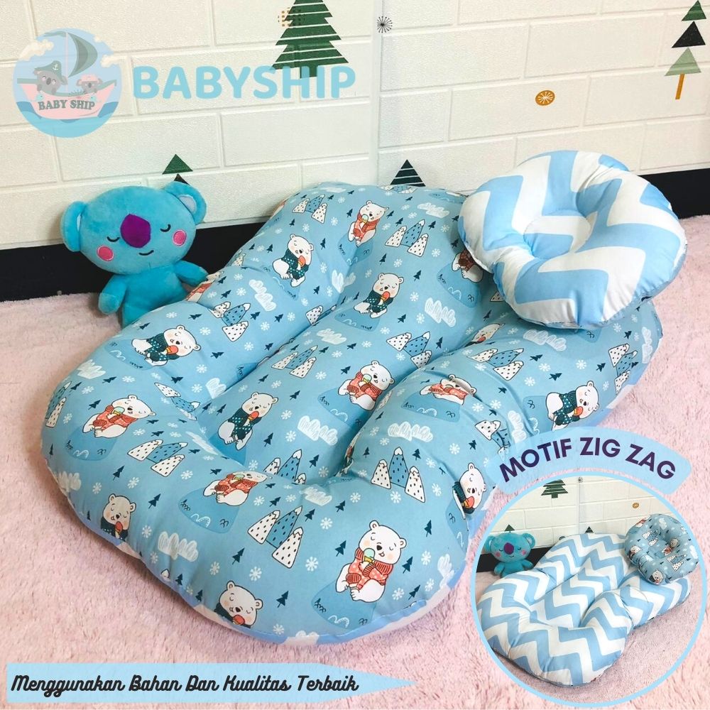Sofa Bayi Jumbo Multifungsi Free Bantal Peyang dan Tas Mika