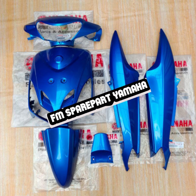 COVER FULL BODY HALUS SET MIO SMILE BIRU ORIGINAL YGP