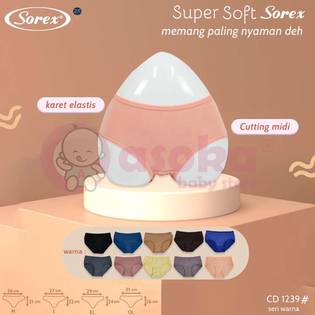 Sorex Cd Basic Super Soft 1239 - Celana Dalam Wanita ASOKA