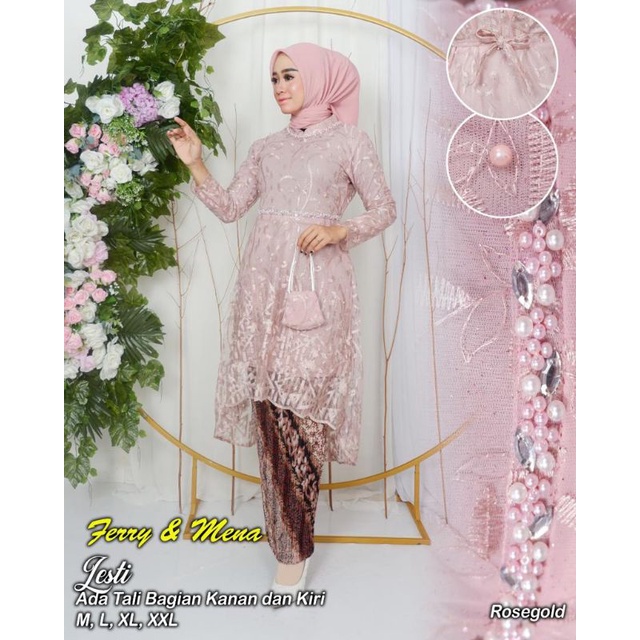 TUNIK LESTY // BAHAN TILLE BORDIR MUTIARA MIX BORDIR PAYET // KEBAYA MODERN // KEBAYA WISUDA // SERAGAMAN KELUARGA // KEBAYA ORIGINAL // By Ferry Mena