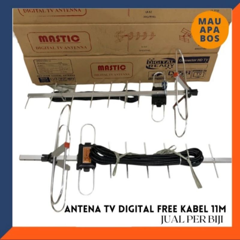 Antena Tv Outdoor Digital Free Kabel 11M / Antena Luar Tv Digital