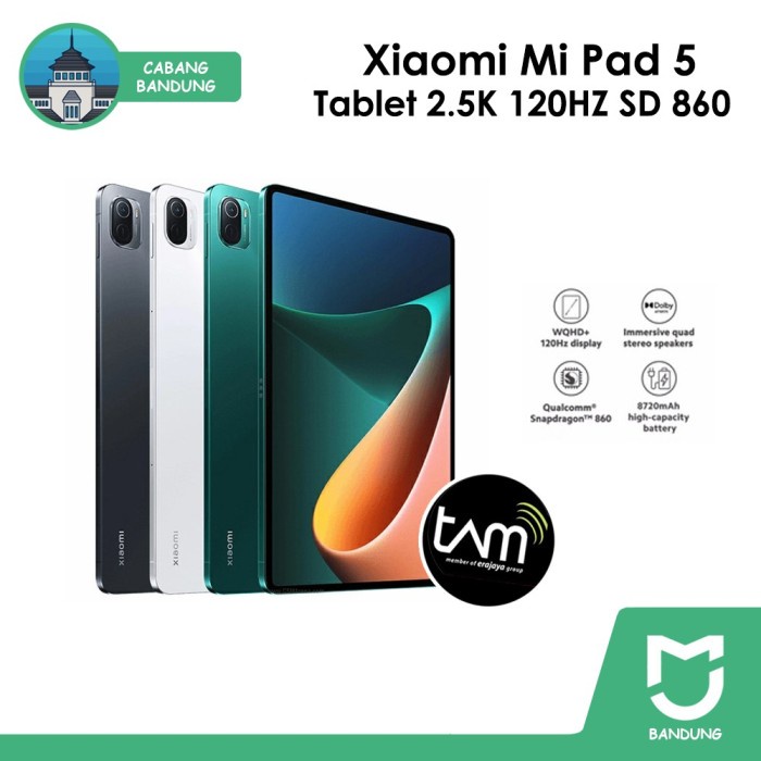 Drawing Mi Pad 5 Tablet 2.5K 120Hz Sd 860 Wifi Version Mipad Garansi Resmi
