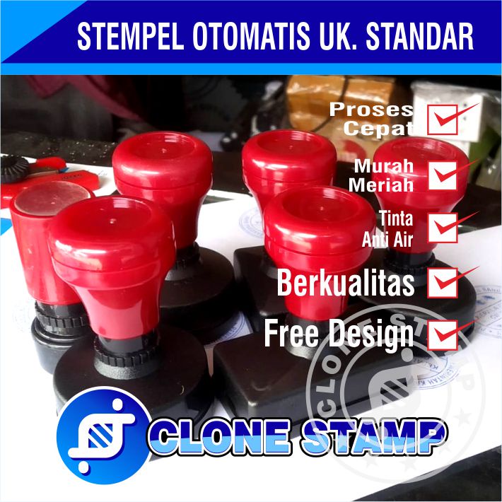 

Cetak Stempel Flash Otomatis Bulat 1-3 Warna