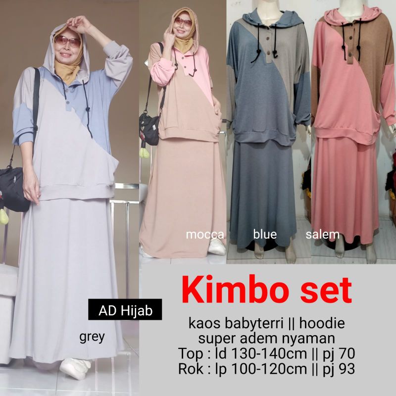 KIMIII SUPER JUMBO SET ROK BY ADHIJAB (LD140)