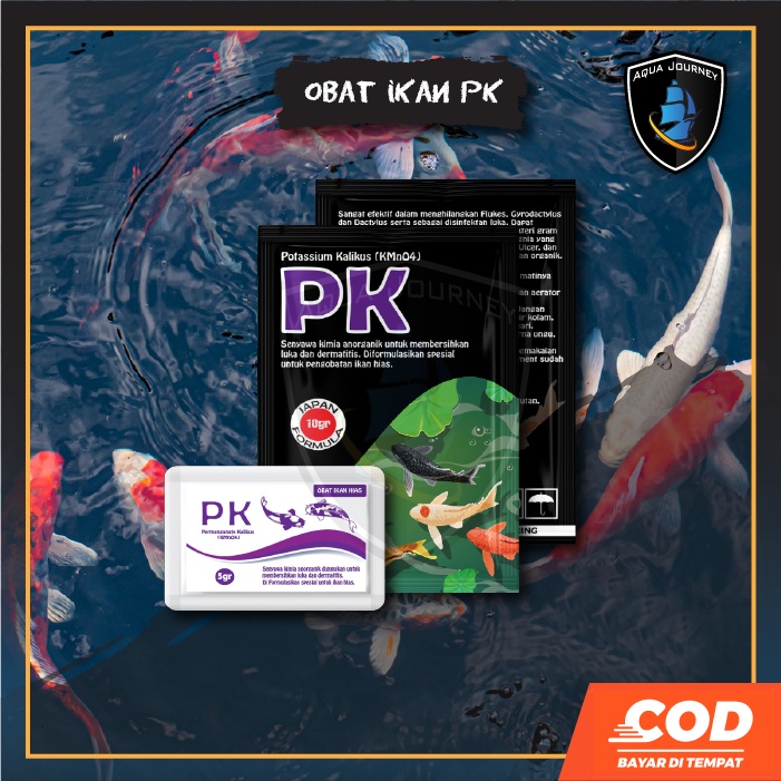 Obat ikan PK Peka khusus untuk ikan permanganas kalikus