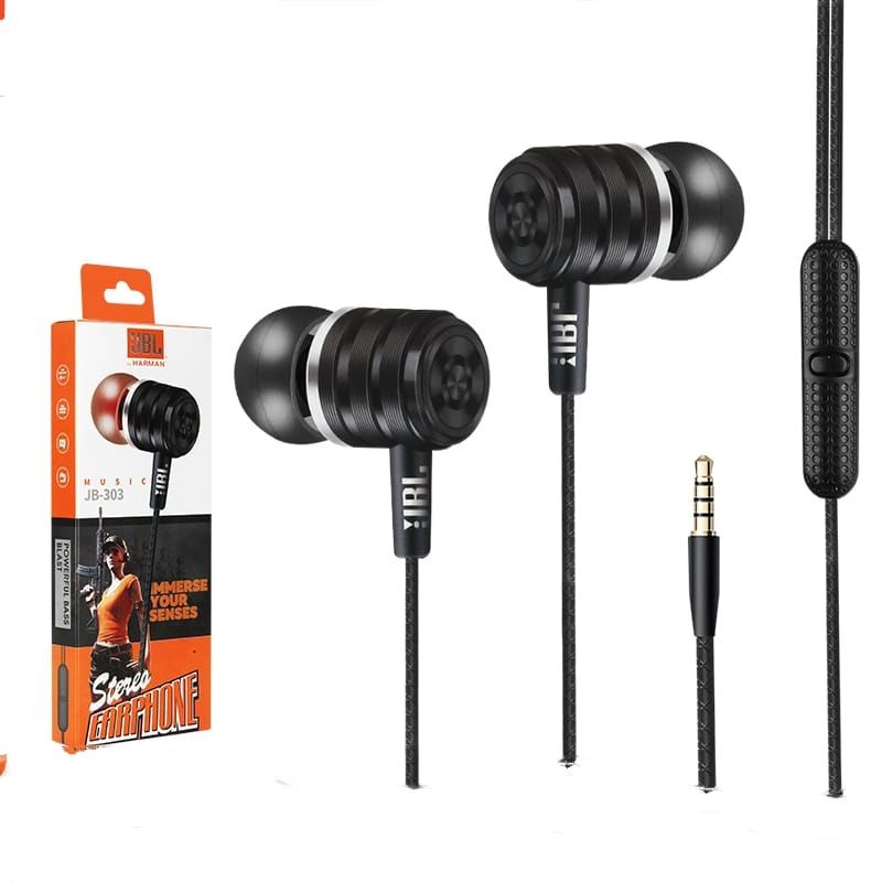 Headset J JB-303 EXTRA BASS Handsfree J JB303 EXTRABASS MIC Earphone J JB-303 EXTRA BASS