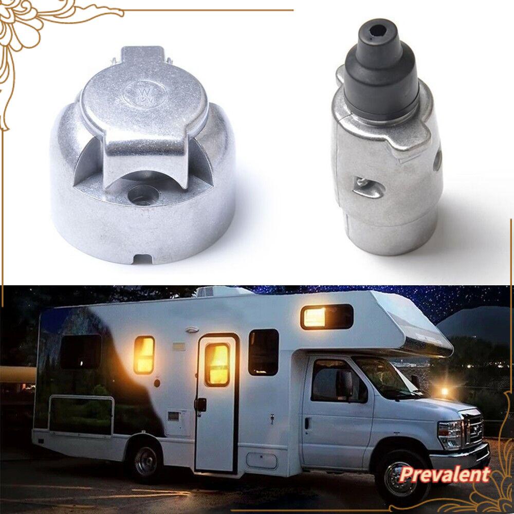 Preva Kabel Colokan Derek Awet Konektor 7pin Socket Towbar Trailer Parts Trailer Truck Heavy Duty