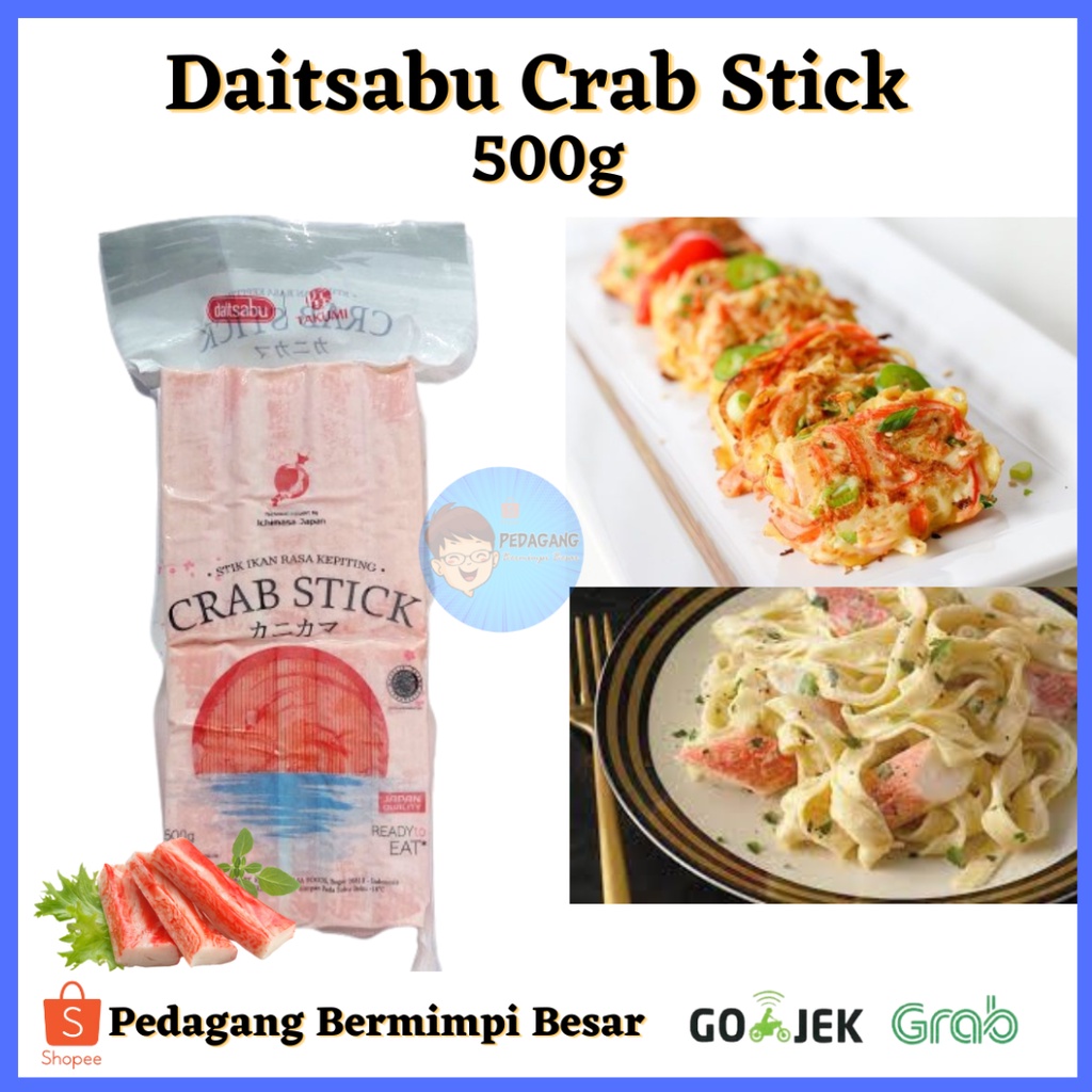 Daitsabu Crab Stick 500gr/  Crab Stick/ Crab Stick 500gr/ DAITSABU TAKUMI CRAB STIK 500G/ Sea Stix / Kani Stick