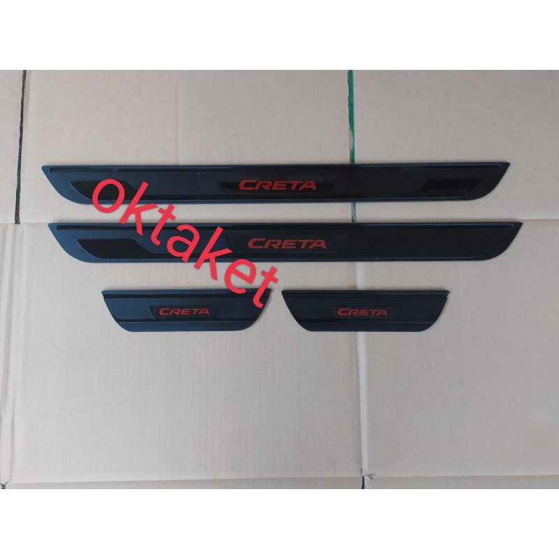 sillplate samping Hyundai Creta 2022 2023 Hitam side scuff