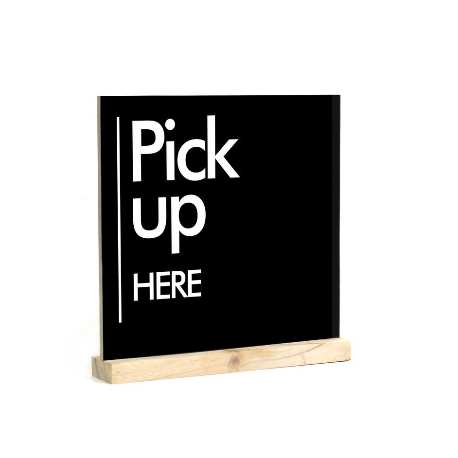 Dijamin Ada order and pay here sign - papan tanda order and pay here - sign system - kotak