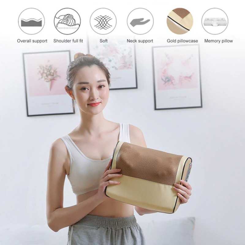 Junbu Bantal Pijat Leher Elektrik Massage Pillow Heating - JB-311 ( Mughnii )