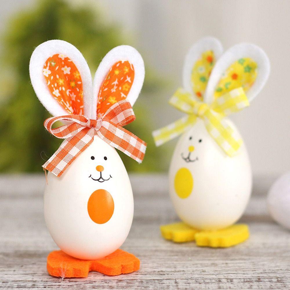 Nanas 3PCS Easter Bunny Egg Desktop Party Decor Selamat Paskah Festival Hias