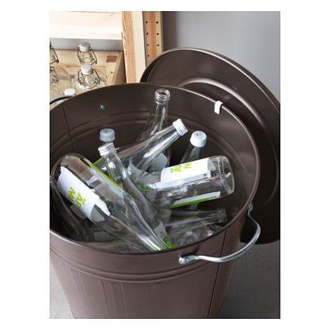 Tong Sampah Besar|Tong Sampah Baja Jumbo|Tempah Sampah 40Liter + Tutup