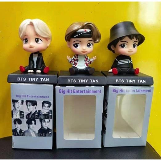 Bobble Head Kepala Goyang BTS Tinytan Army Pajangan Dashboard Mobil