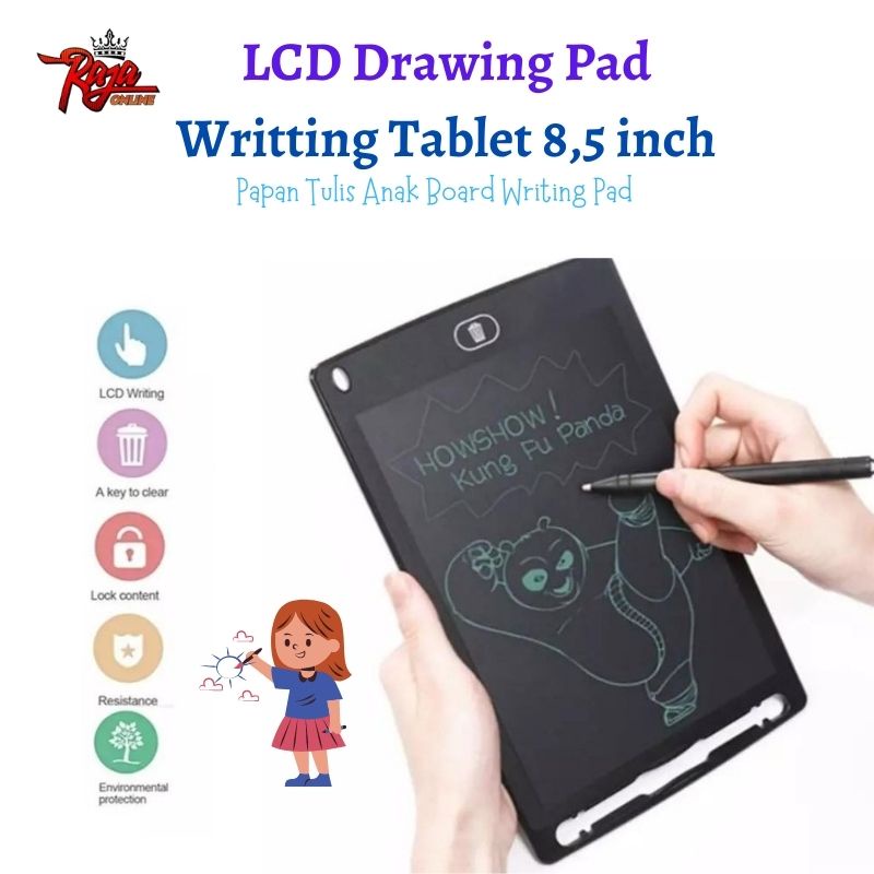 MW04 - LCD Drawing Tablet Papan Tulis LCD 8,5 inchi 8in