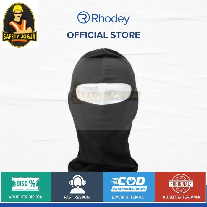 masker Full Face Spandex Masker Motor / Balaclava Masker Motor Rhodey black