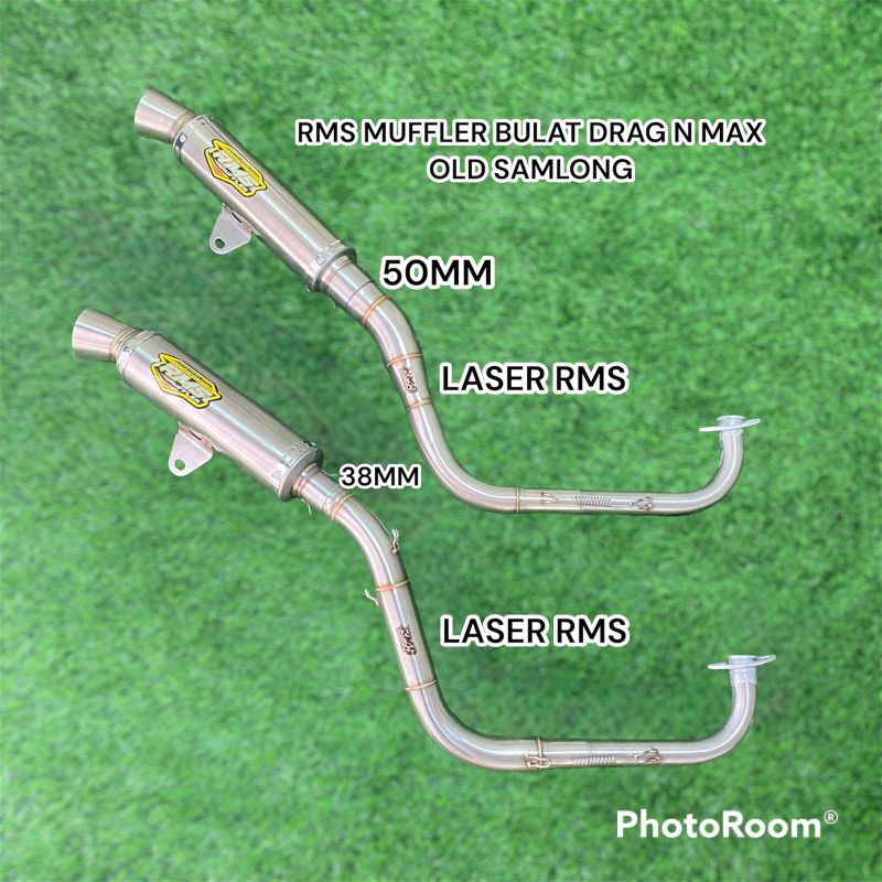 KNALPOT N MAX OLD SAMLONG DIAMETER 38 50 ORIGINAL RMS MUFFLER NAIK ROADRACE
