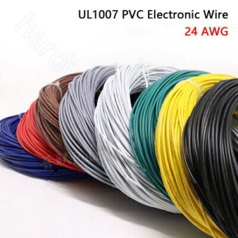 1meter Kabel 24AWG serabut putih 24awg