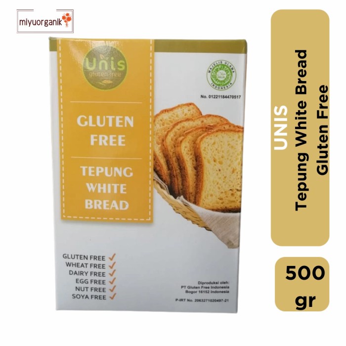 

Tepung White Bread Gluten Free / Unis Gluten Free 500gr