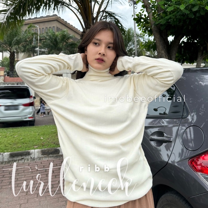 TURTLENECK RIBB // KAOS TURTLE NECK RIB KERAH TINGGI