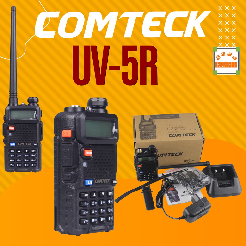 HT Comteck UV-5R Dual Band VHF - UHF Radio FM BG100166 ruparupi