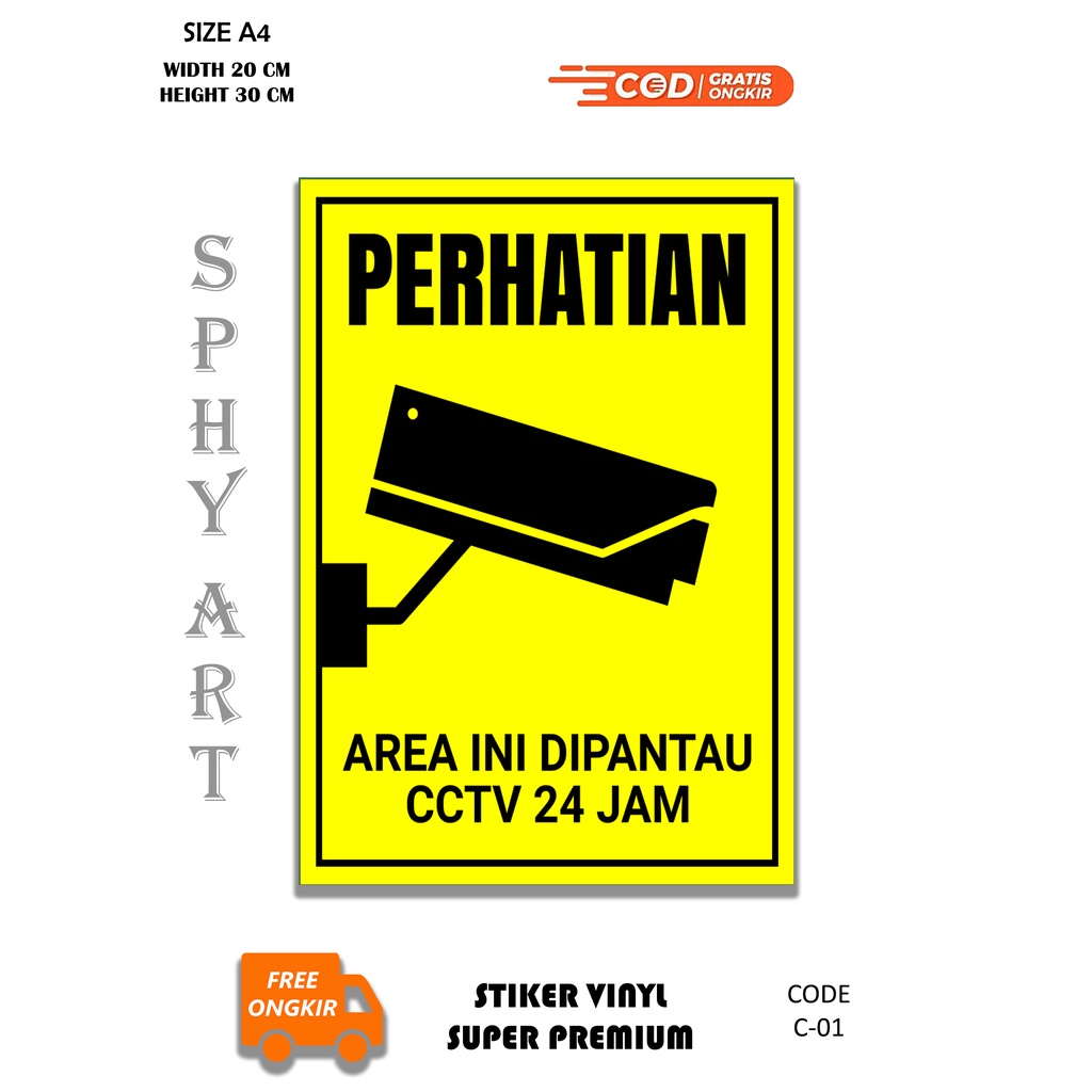 

STIKER CCTV PANTAU | premium vinyl | harga reseller
