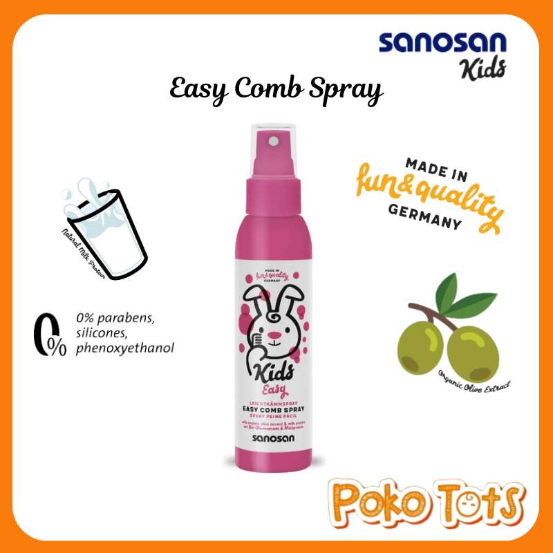 Sanosan Kids Easy Comb &amp; Spray 125ml spray Perawatan Rambut Anak WHS