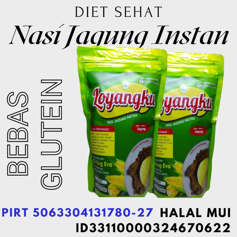 

Bebas Gluten Loyangku Nasi Jagung Instan 450 gr