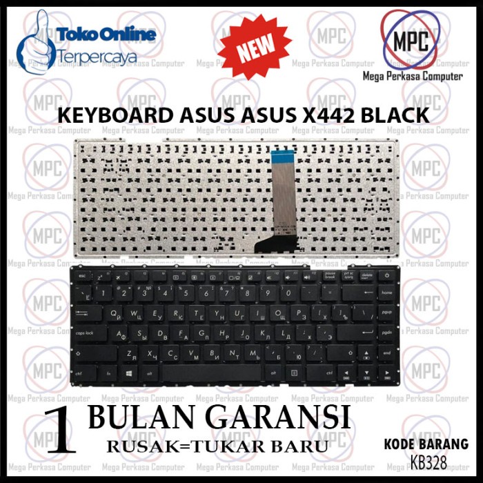 Keyboard Keyboard Asus Vivobook A442 A442U A442Uf A442Uq A442Ur X442