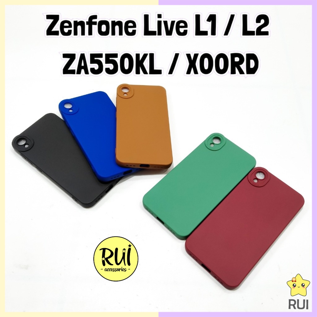 Silikon Candy Asus Zenfone Live L1 L2 / ZA550KL / X00RD Softcase Warna Warni Lentur Macaroon Pastel 