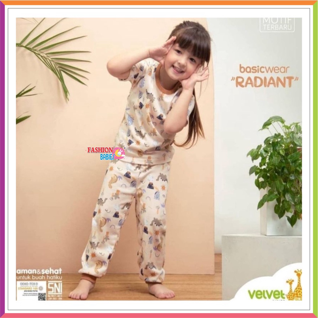 VELVET JUNIOR LONG BASIC WEAR | SETELAN PANJANG SML ❤ Fashionbabies ❤