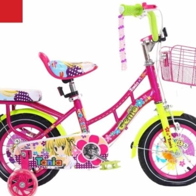 Sepeda Anak Perempuan Cewe Mini Genio Tania Ukuran 18 #Original