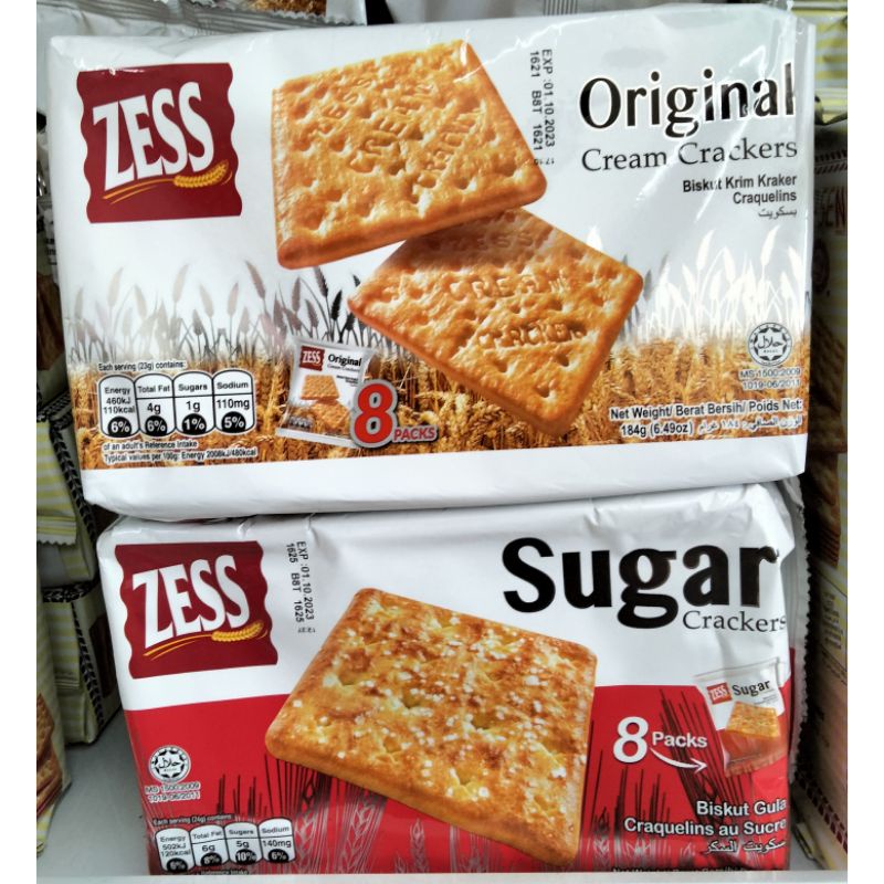 

Zess Sugar Crackers / Zess Original Cream Crackers / Biscuits Gula / Biskuit Malaysia / Biskuit Manis