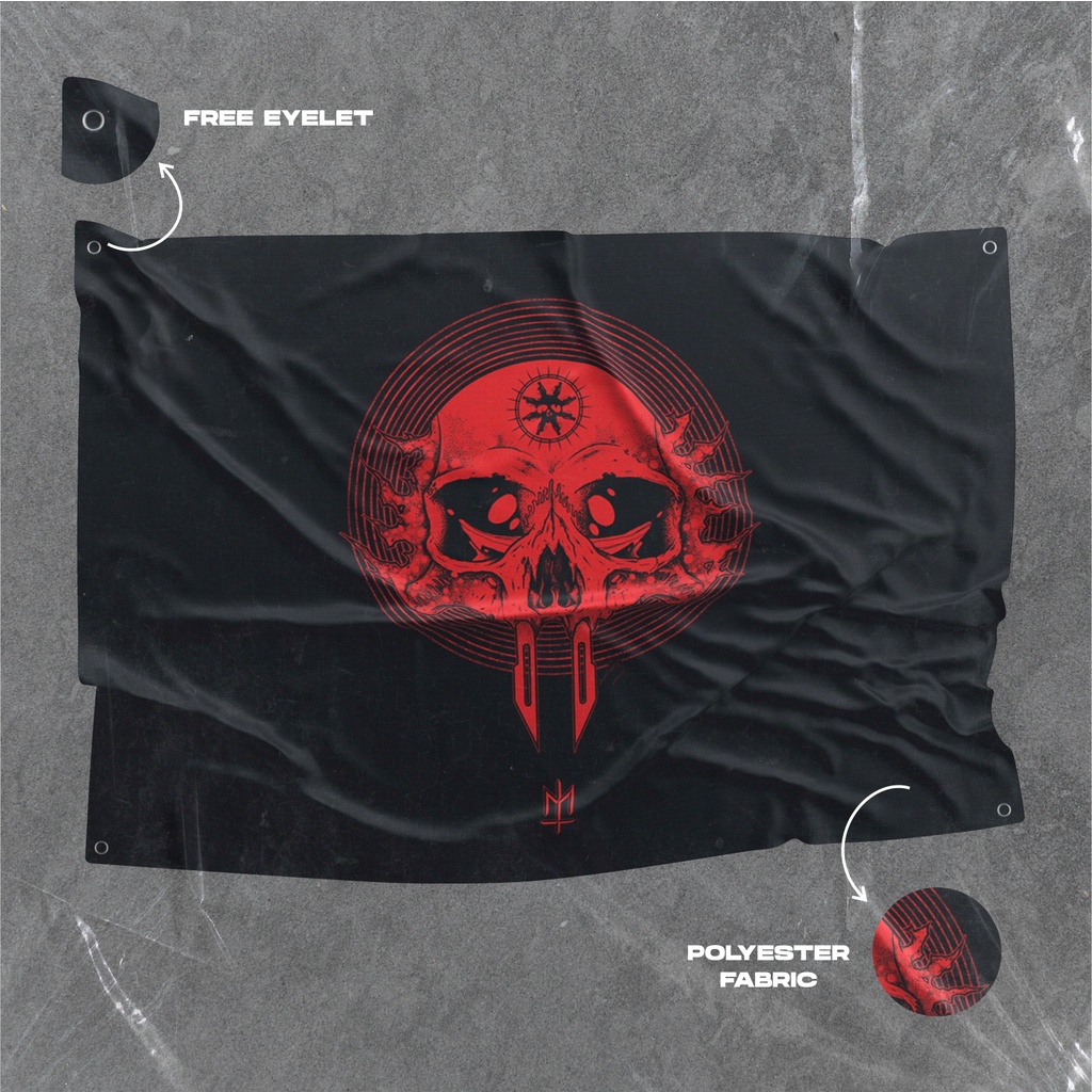 Jaydening Wallflag Maternal Disaster / Bendera Poster Kain Aesthetic