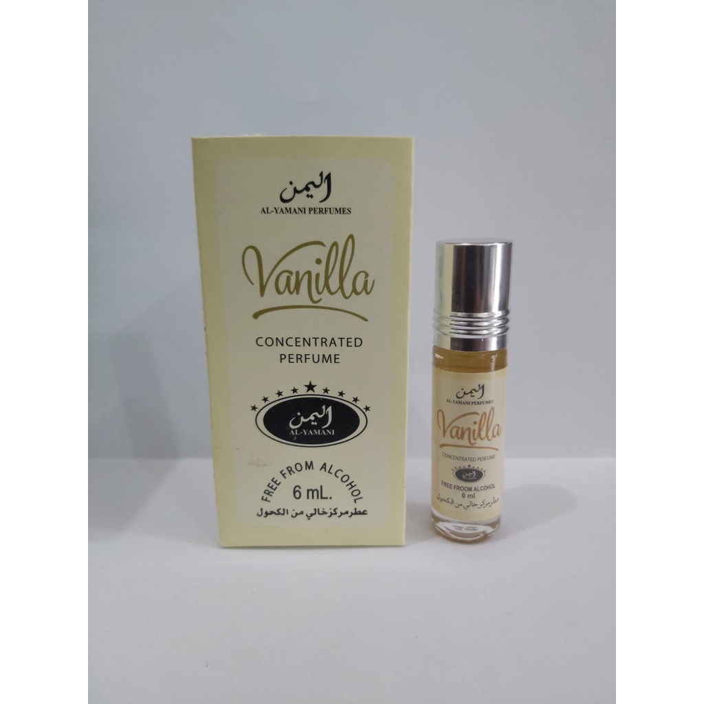 Vanilla - Parfum Arab Alyamani - Minyak Wangi Alyamani Roll On 6ML -Vanilla - Parfum Non Alkohol