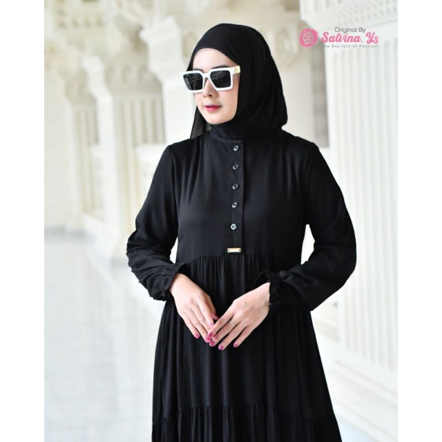 Gamis Wanita Rayon Uniqlo Polos by Salvina (Size Standard &amp;XXL)