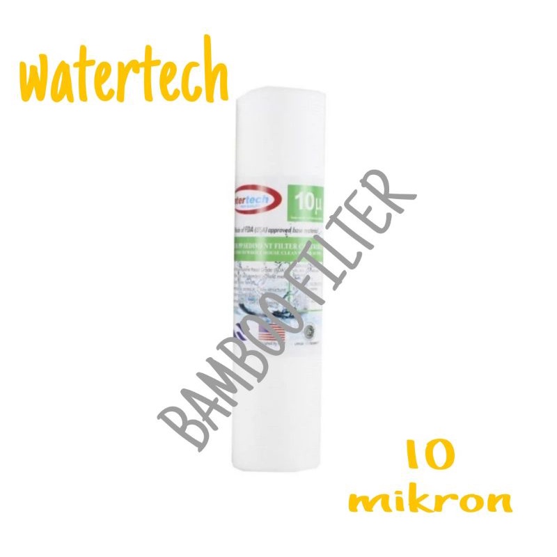 WaterTech 10" 10 Mikron Sediment Filter Cartridge Spun Air Spun - Cartridge Sedimen Air
