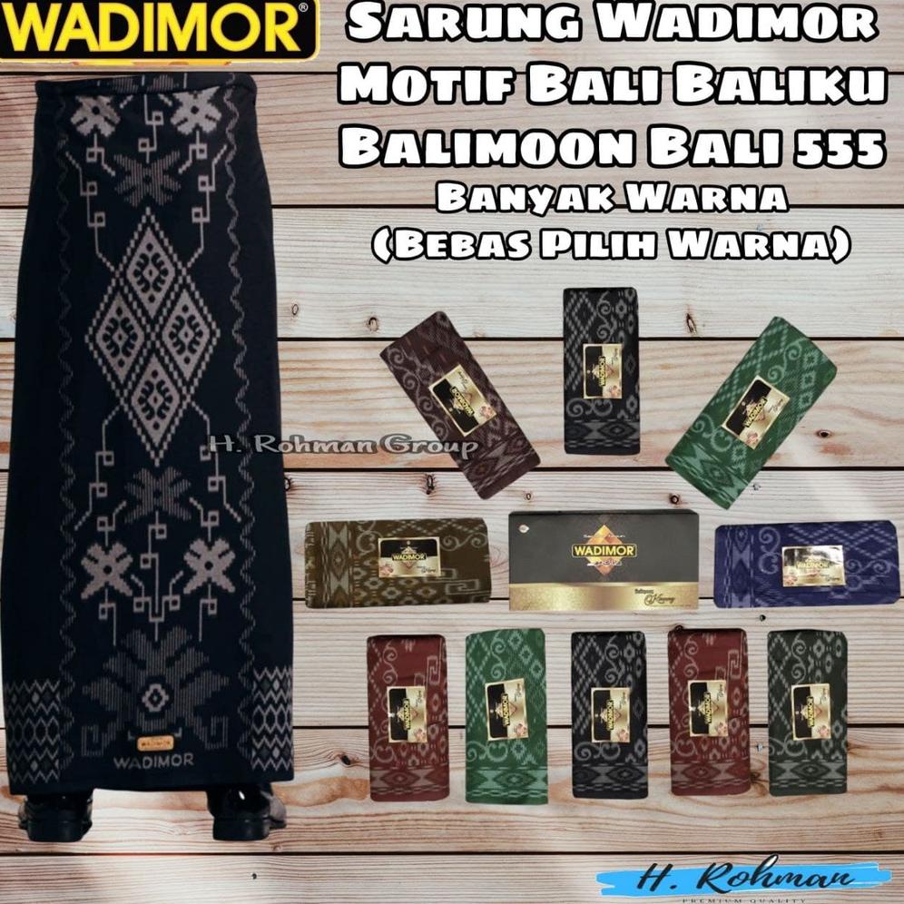 sarung wadimor motif batik bali baliku balimoon bali 555 banyak warna / sarung wadimor pria / sarung