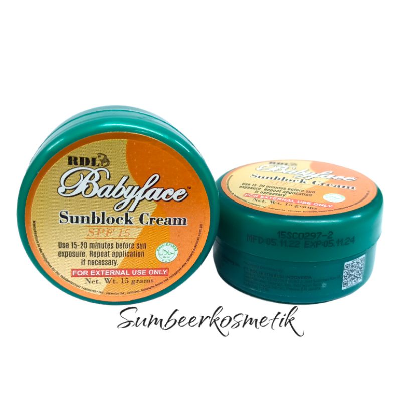 Sunblock RDL Spf-15 - Rdl Sunblock Cream 15.grm