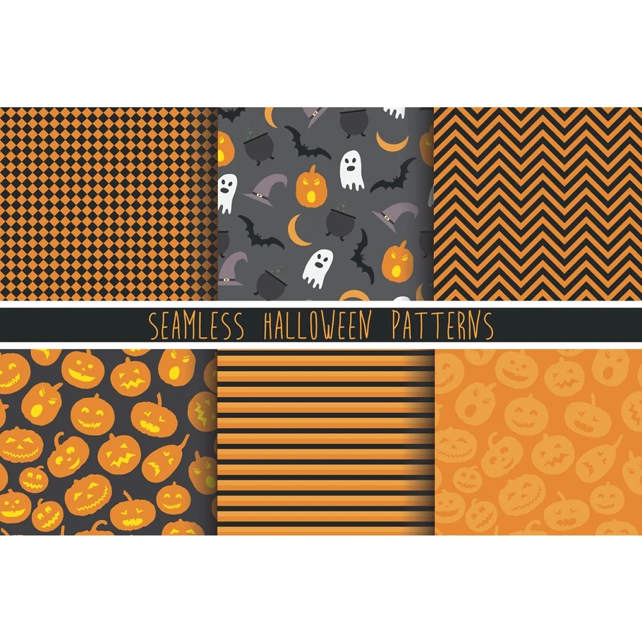 Halloween icons &amp; patterns