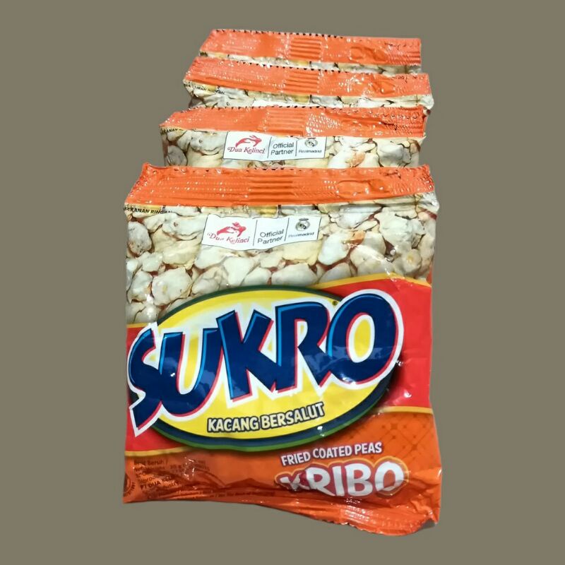 

Kacang Sukro DK Sachet Kribo Dua Kelinci 1 Renceng isi 10 pcs 17gr