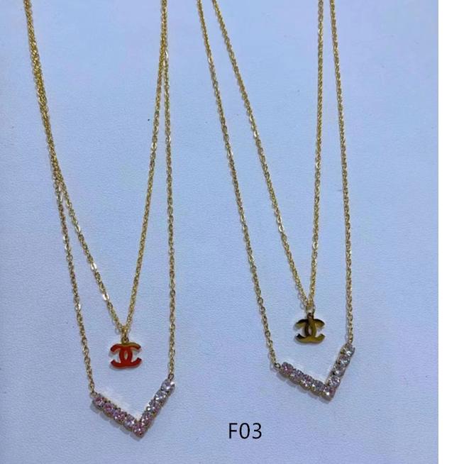 Dijamin Original Kalung Titanium Permata Perhiasan Fashion F03-05