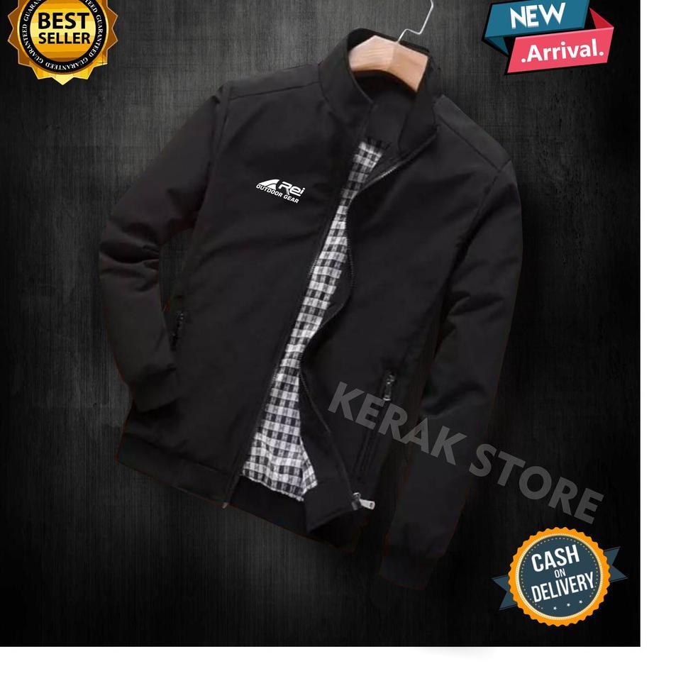 Langsung Order Jaket Bomber Kasual Premium Parasut semi anti air PRIA WANITA REI OUTDOOR