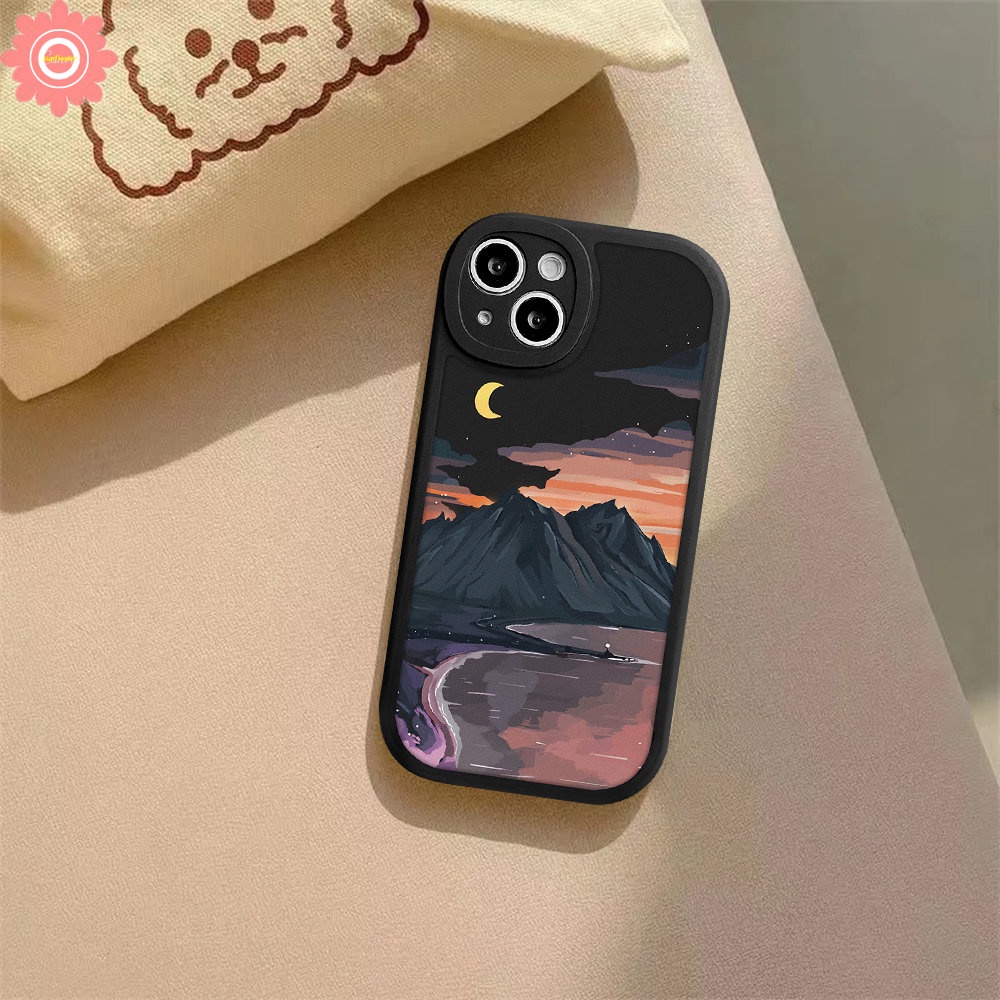 Redmi 12C 10 9T 10A 9A 10C 9 9C NFC Mi12 11 Lite 11T Pro PO CO M3 X3 NFC Redmi Note 11Pro Plus 10 11 10s 11s 10Pro 9Pro 8 9 9s 8Pro Couple Salju Gunung Sunset Pemandangan Sarung Soft Case