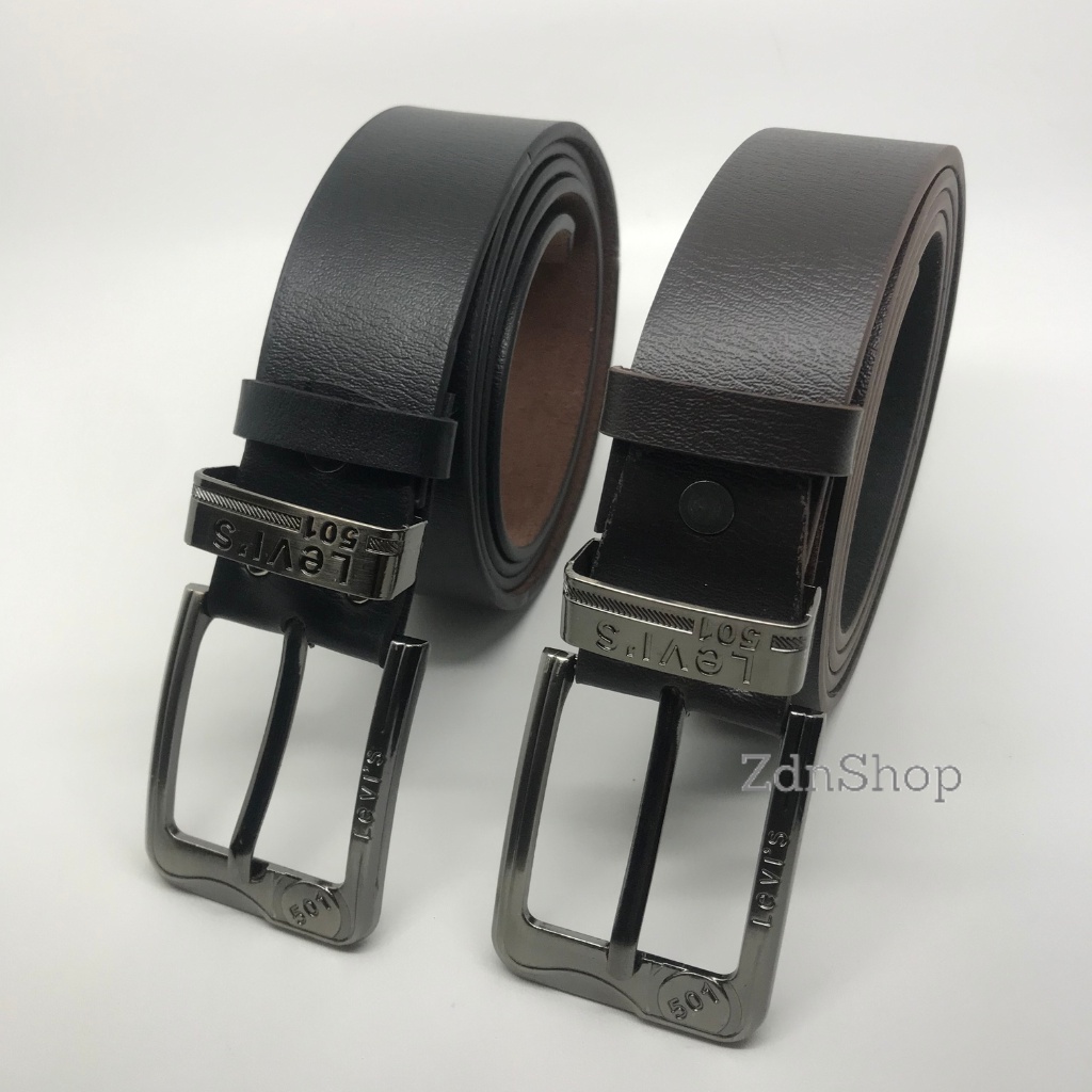 Ikat pinggang/gesper/sabuk pria Semi Kulit Kepala Jarum Ring