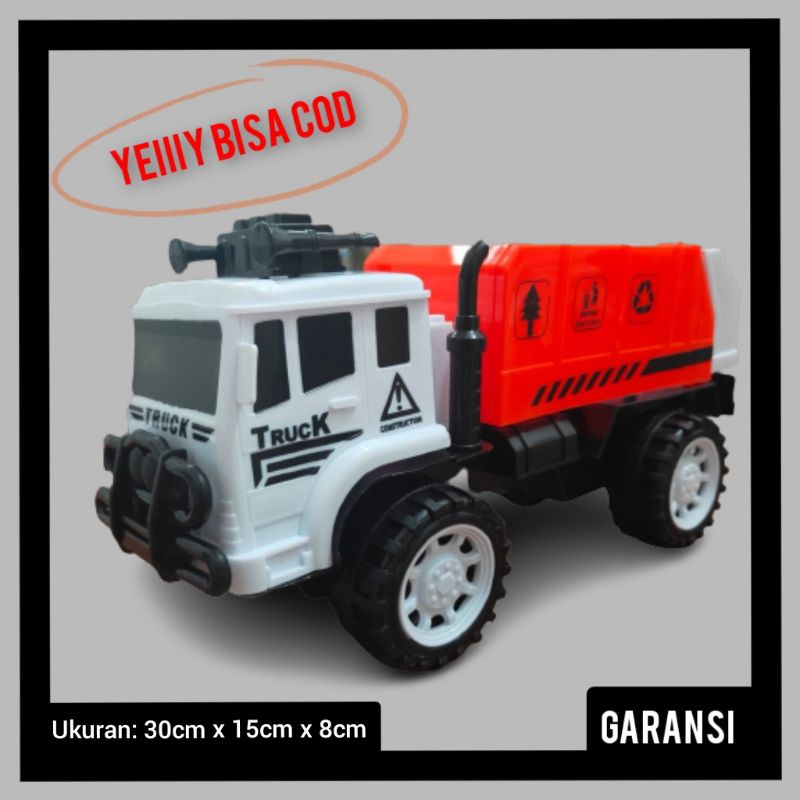 Mainan Truk Sampah Diecast Anak Jumbo Besar