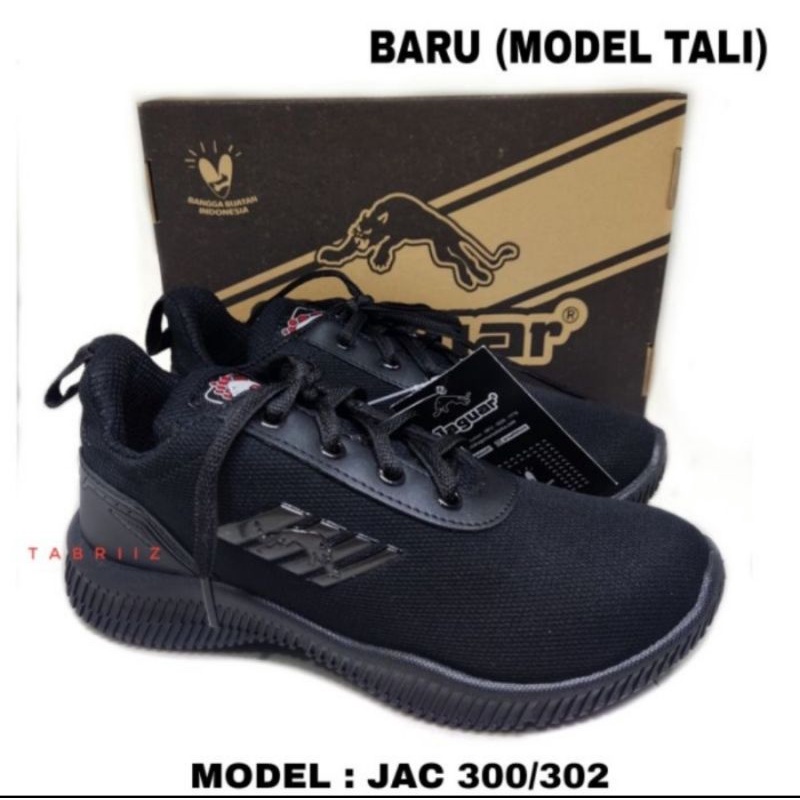 Sepatu Sekolah Hitam Polos jaguar Mode tali