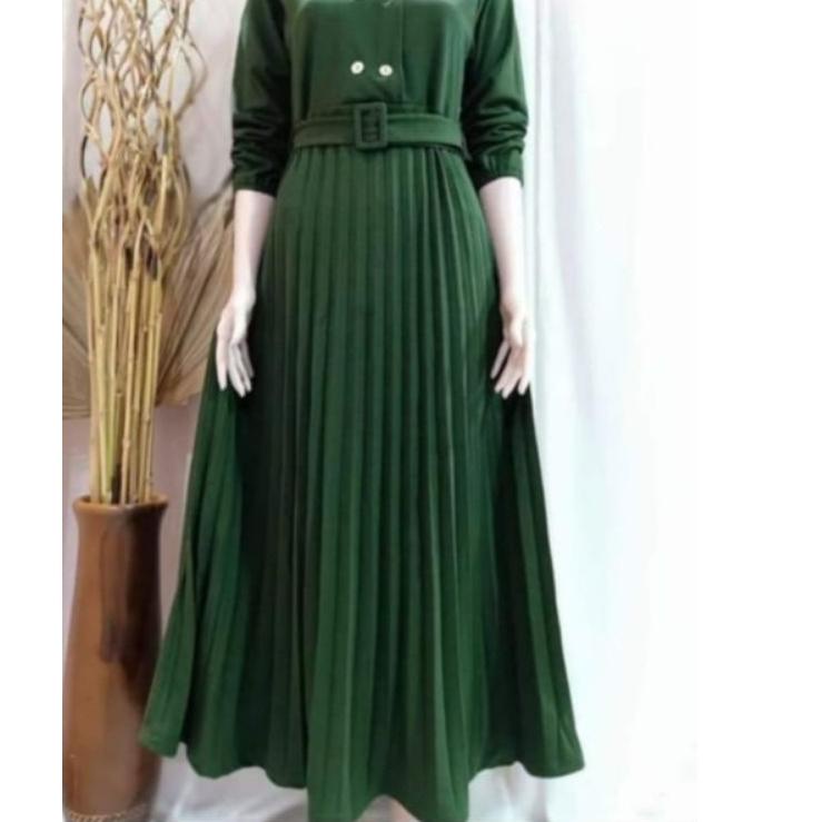 GAMIS PLISKET SABUK / BUSUI KANCING VOXY PREMIUM "WS.10De22p"