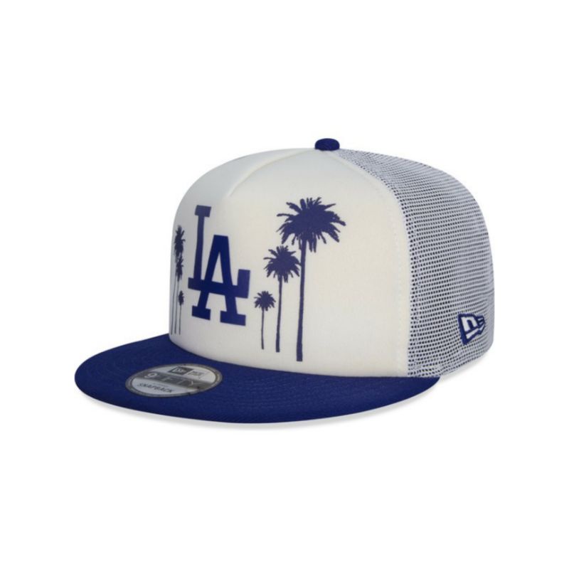 Topi New Era Cap Los Angeles Dodgers Palm All Star Game Trucker 9Fifty Snapback Original