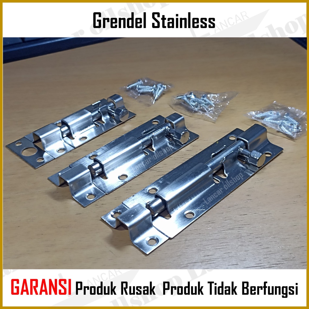 Grendel pintu stainless / grendel jendela / Slot Pintu / Slot Jendela 2 / 3 / 4 inch